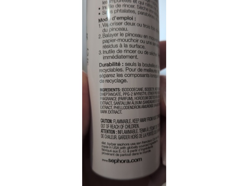 Sephora Dry Shampoo Brush Cleaner, 2 fl oz/60 mL