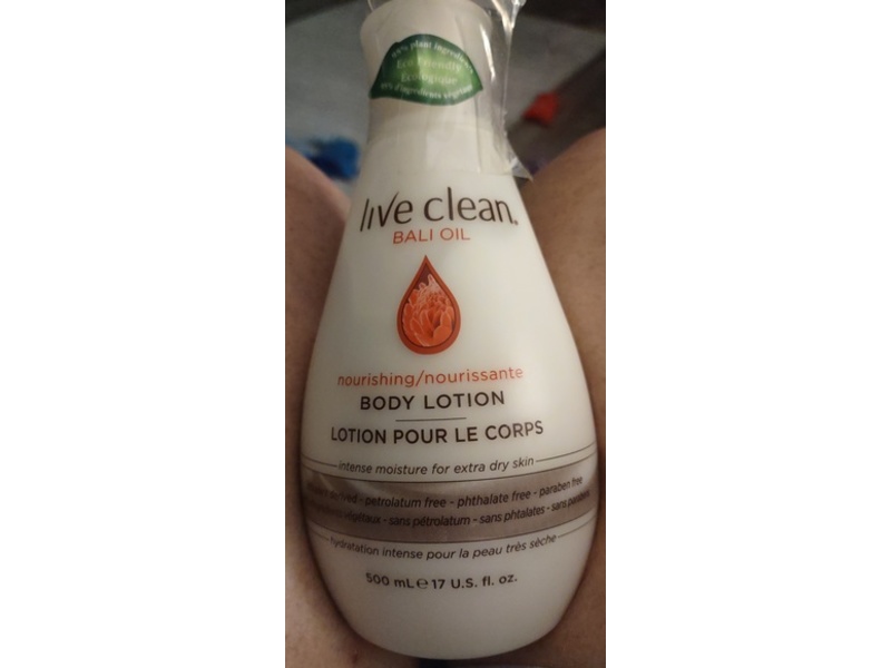 Live Clean Nourishing Body Lotion, Bali Oil, 17 fl oz/500 mL