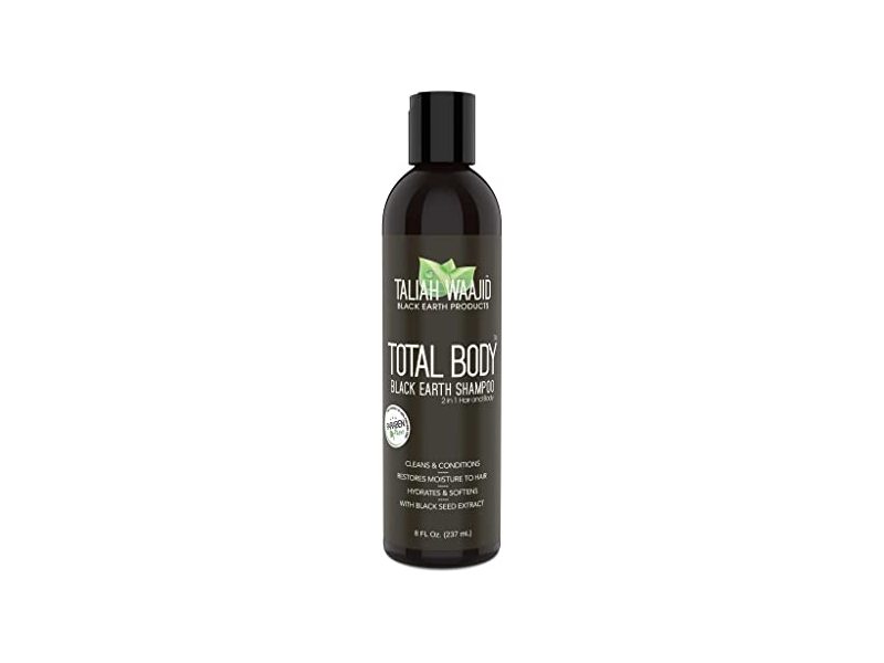 Taliah Waajid Black Earth Products Total Body Black Earth Shampoo, 8 fl oz/237 mL