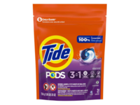 Tide 3 In 1 Detergent Pods, Spring Meadow, 25 oz/734 g, 31 Count - Image 2