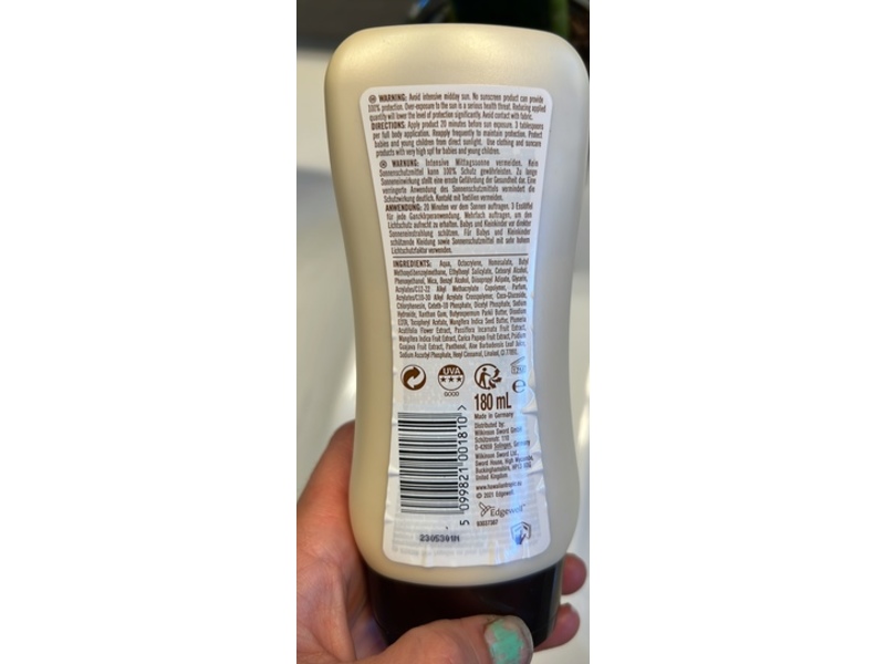 Hawaiian Tropic Satin Protection Sun Lotion, SPF 15, Medium, 180 mL