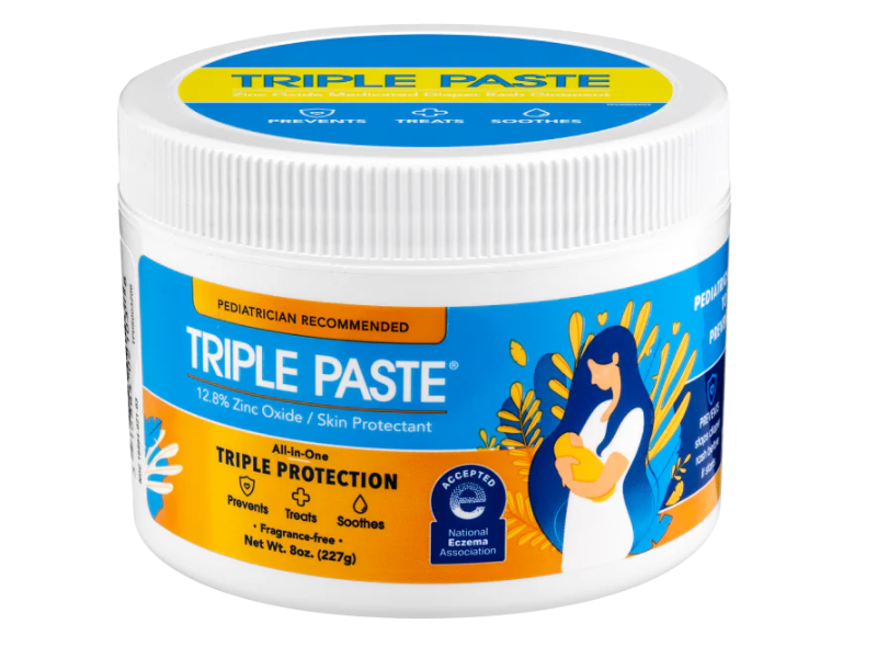 Triple Paste All In One Triple Protection Diaper Rash, 12.8% Zinc Oxide, 8 oz/227 g