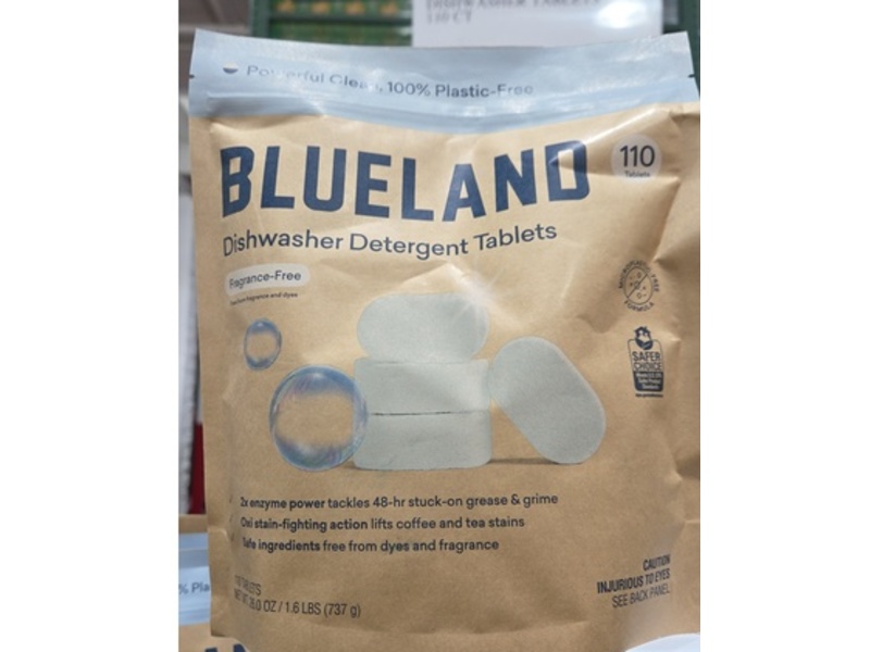 Blueland Dishwasher Detergent Tablets, 26 oz/737 g, 110 Tablets