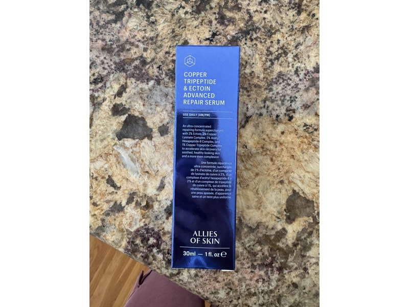 Allies Of Skin Copper Tripeptide & Ectoin Advanced Repair Serum, 1 fl oz/30 mL