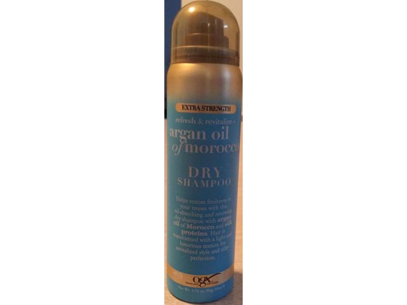 Ogx Refresh & Revitalize + Argan Oil Of Morocco Dry Shampoo, Extra Strength, 1.75 oz/50 g