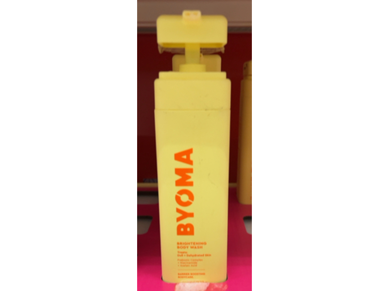 Byoma Brightening Body Wash, Prebiotic Complex + Niacinamide & Azelaic Acid, 16.9 fl oz/500mL