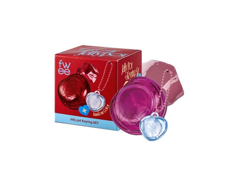 Fwee Glowy Jelly Pot Keyring Set, Cream Tea, 4 g