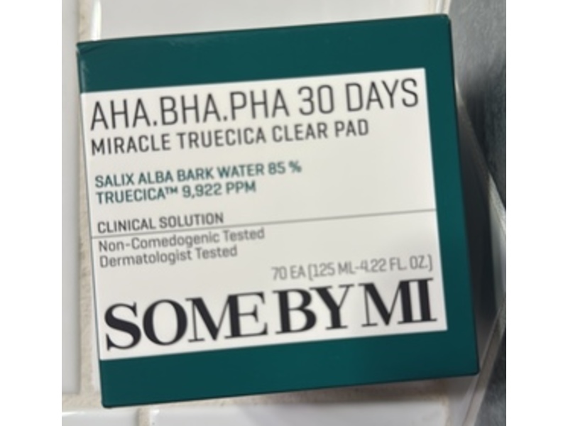 Some By MI AHA.BHA.PHA 30 Days Miracle Truecica Clear Pad, 4.22 fl oz/125 mL, 70 Count