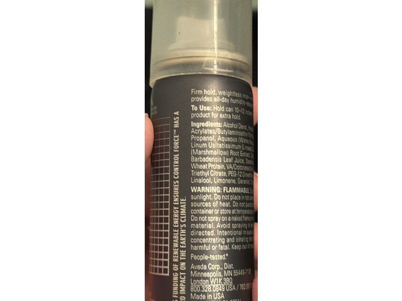 Aveda Contrilforce Firm Hold Hair Spray, 1.4 oz/42.5 g