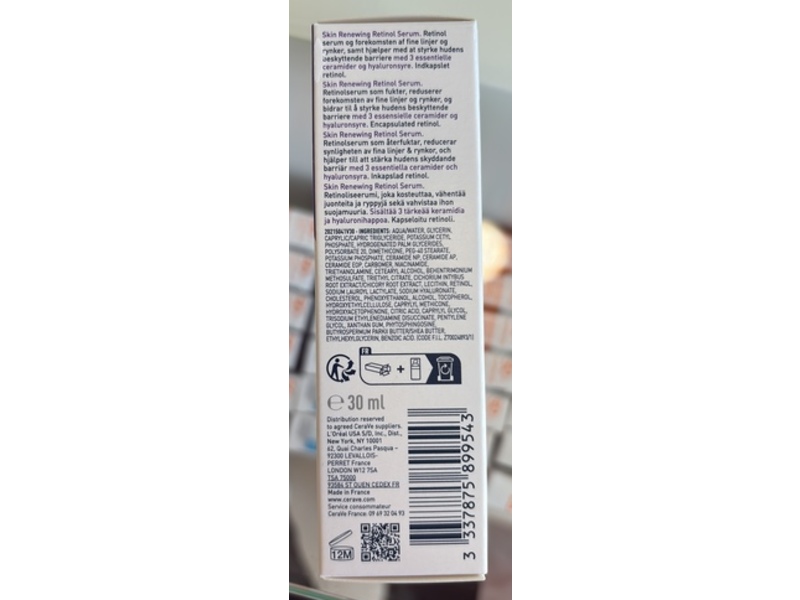 CeraVe Skin Renewing Retinol Serum, 1 fl oz /30 mL
