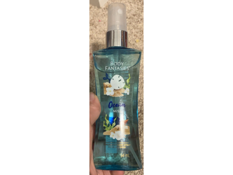 Body Fantasies Fragrance Body Spray, Ocean Mist, 3.2 fl oz/94 mL