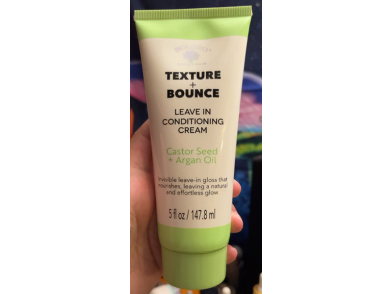 Bolero Texture + Bounce Leave In Conditioning Cream, Castor Seed + Argan Oil, 5 fl oz/147.8 mL, Pack Of 2