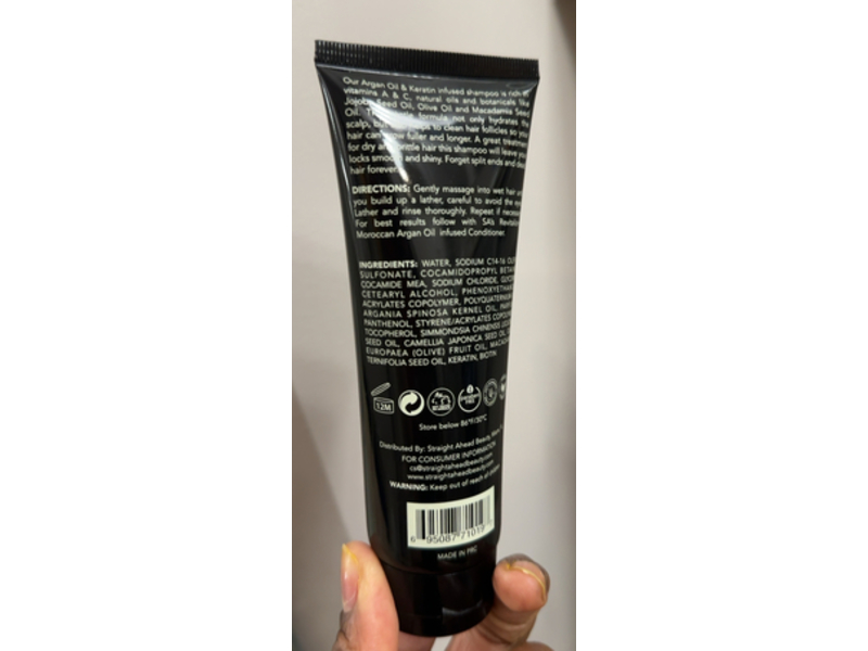 Straight Ahead Revitalizing Moroccan Shampoo, 4.05 fl oz/120mL