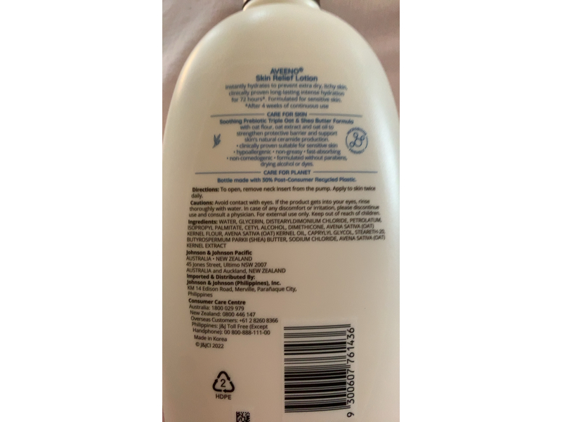 Aveeno Skin Relief Moisturising Lotion, 1 L