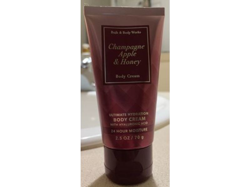Bath & Body Works Ultimate Hydration Body Cream, Champagne Apple & Honey, 2.5 oz/70 g