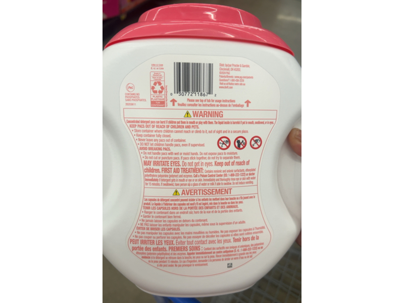 Dreft Laundry Detergent Pacs, Lightly Scented Lavender, 36 oz/1.04 kg, 25 Pacs