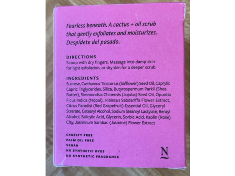 Nopalera Cactus Flower Exfoliant, Hibiscus & Jamaica, 6 oz/170 g