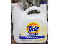 Tide Simply Free & Sensitive Liquid Detergent, Unscented, 89 Loads, 117 fl oz/3.46 L - thumbnail 2