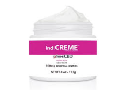 Indi Creme Pure CBD 100 mg, 4 oz/112.4 g