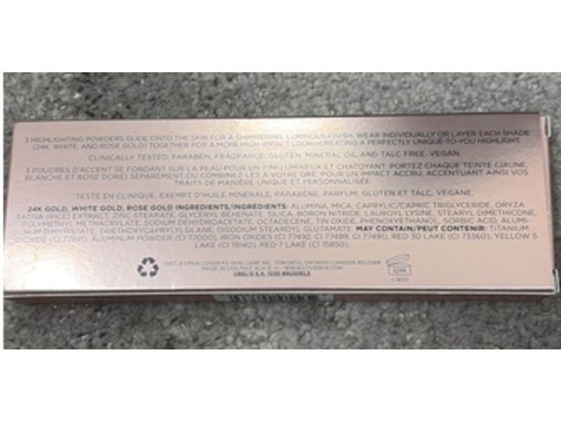 Cover Fx Bar Highlighting Palette, Rose Gold