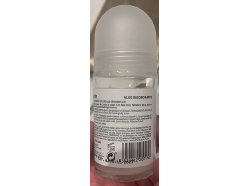 Babaria Anti Perspirant, Aloe, 1.7 fl oz/50 mL