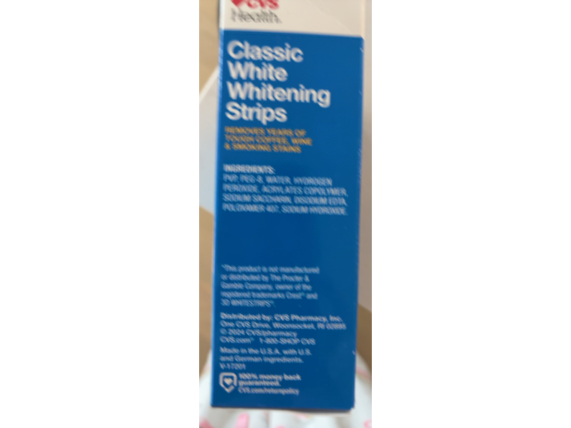 CVS Health Classic White Whitening Strips, 10 Count