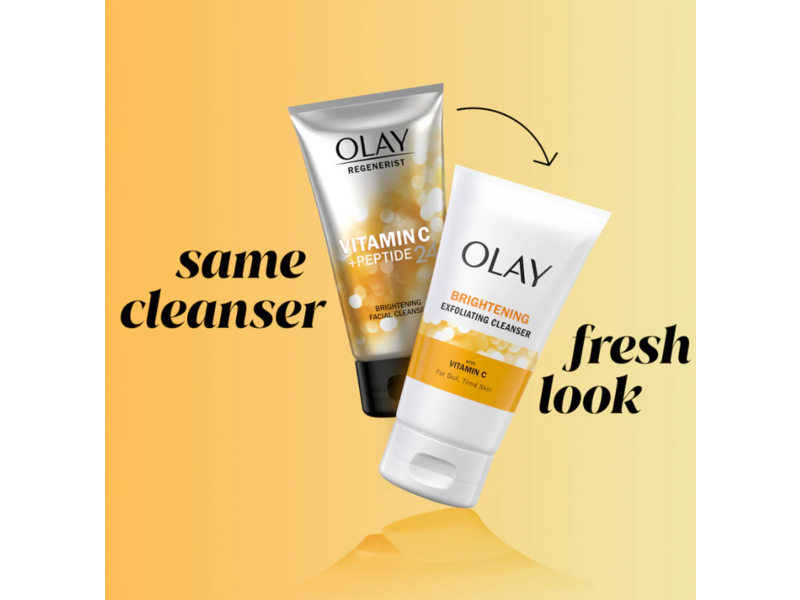 Olay Regenerist Vitamin C + Peptide Facial Cleanser, 5.0 fl oz/150 mL