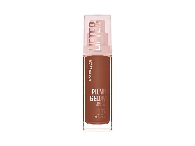 Maybelline Lifter Plump & Glow Foundation, 367 Cool, 1.0 fl oz/30 mL