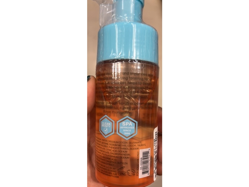 Bliss Brightening Gentle Foaming Cleanser, Vitamin C & Turmeric, 3.4 fl oz/100 mL