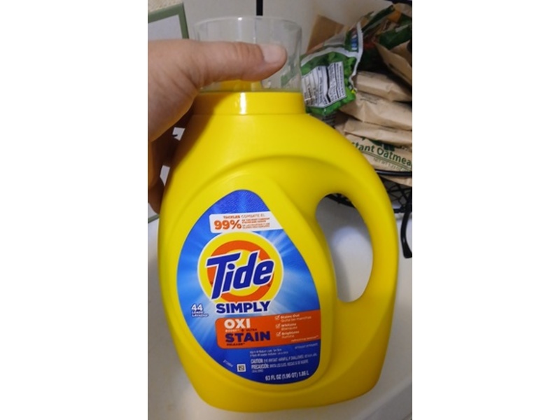 Tide Simply Oxi Boost + Ultra Stain Release Detergent, 44 Loads, 63 fl oz/1.86 L
