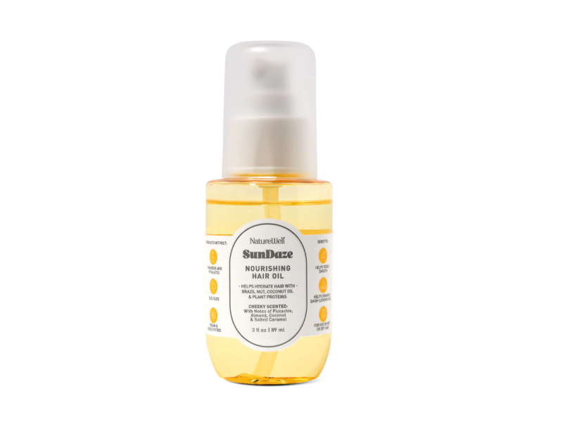 NatureWell SunDaze Nourishing Hair Oil, Cheeky Scented, 3 fl oz/89 mL