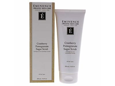 Eminence Organic Skin Care Sugar Scrub, Cranberry Pomegranate, 8.4 fl oz/250 mL