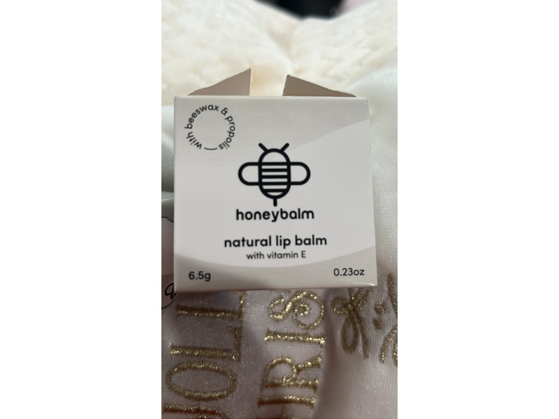 Honey Balm Natural Lip Balm, Vitamin e, 0.23 oz/6.5 g