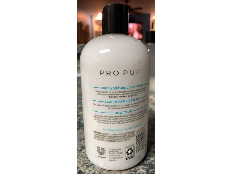 TRESemme Pro Pure Conditioner, Light Moisture, 16 fl oz/473 mL