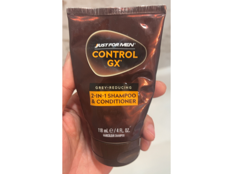 Just For Men Control Gx 2 In 1 Shampoo & Conditioner, 4 fl oz/118 mL