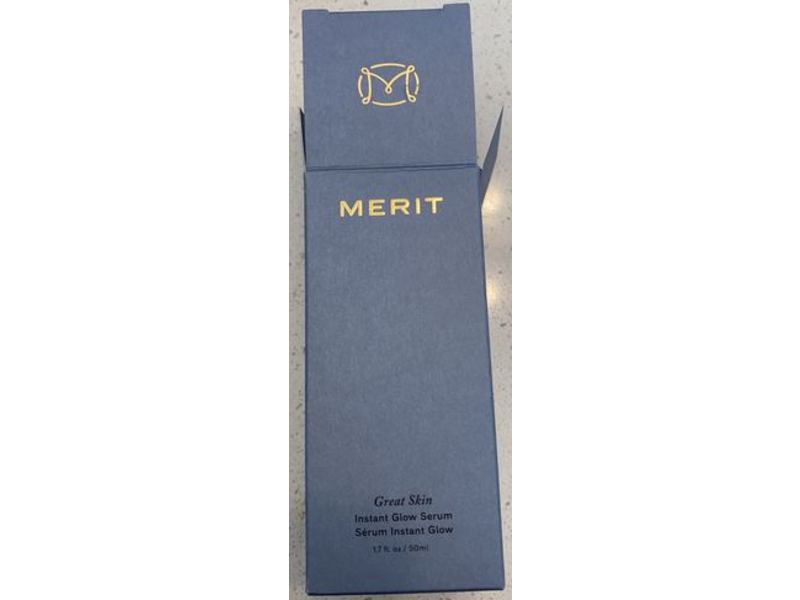 Merit Beauty Great Skin Instant Glow Serum, 1.7 fl oz/50 mL