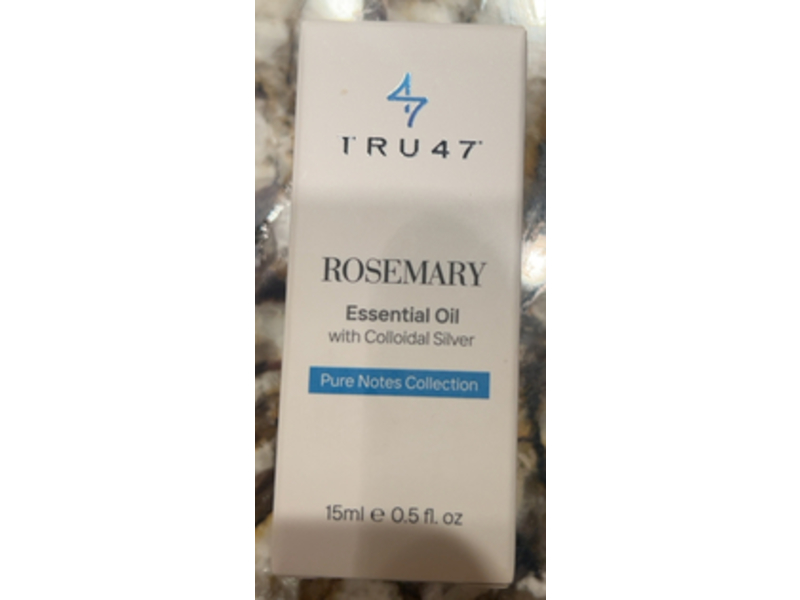 TRU47 Rosemary Essential Oil, Colloidal Silver, 0.5 fl oz/15 mL