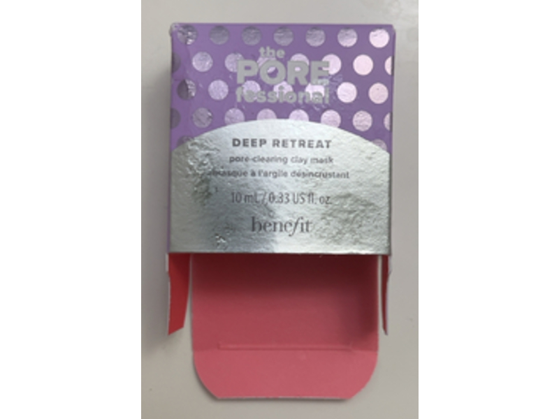 Benefit The Porefessional Deep Retreat Pore-Cleansing Clay Mask, 0.33 fl oz/10 mL