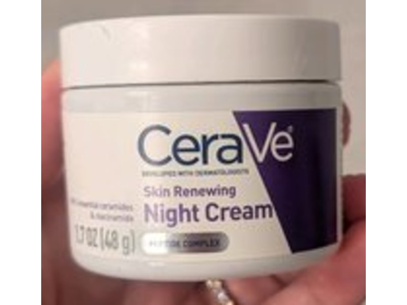 Cerave Skin Renewing Night Cream, Peptide Complex, 1.7 oz/48 g