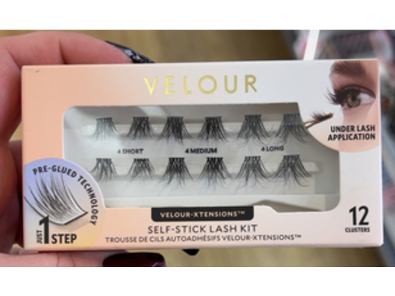 Velour-Xtensions Self-Stick Lash Kit, 12 Count