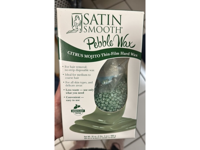 Satin Smooth Pebble Citrus Mojito,Thin Fil Hard Wax, 35 oz/990 g