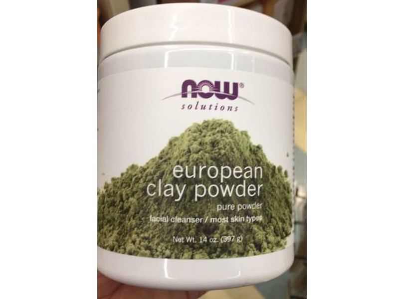 Now Solutions European Clay Powder Facial Cleanser, 14 oz/397 g