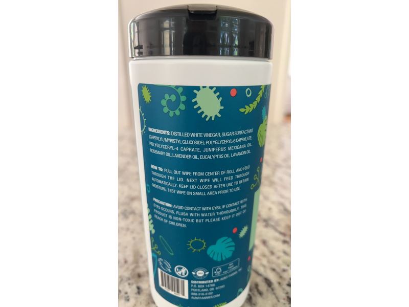 Aunt Fannie's Cleaning Vinegar Wipes, Eucalyptus, 35 Count