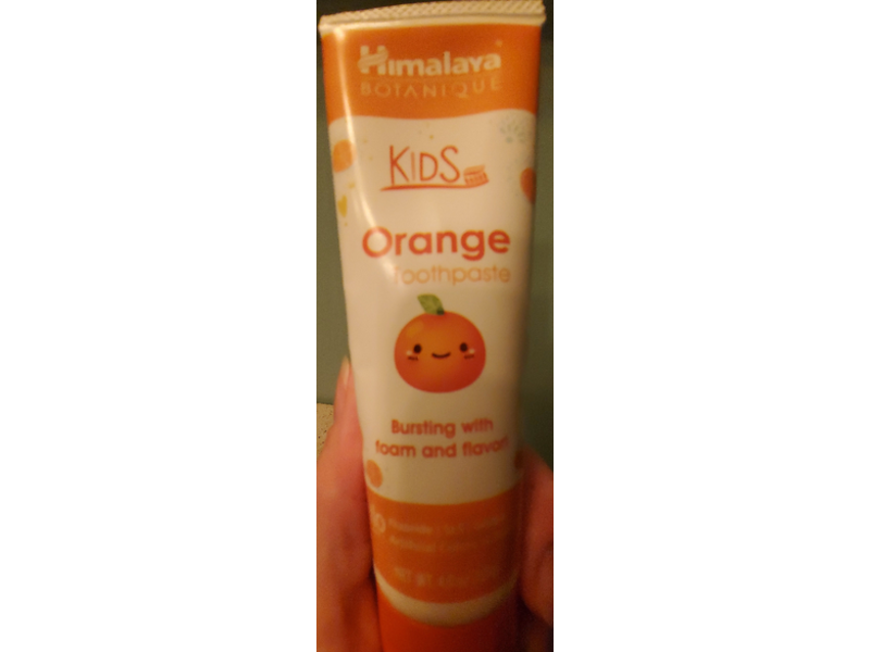 Himalaya Botanique Kids Orange Toothpaste, 4.0 oz/113 g