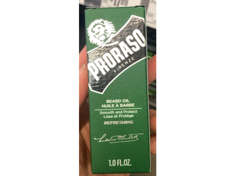 Proraso Beard Oil, Refreshing, 1.0 fl oz