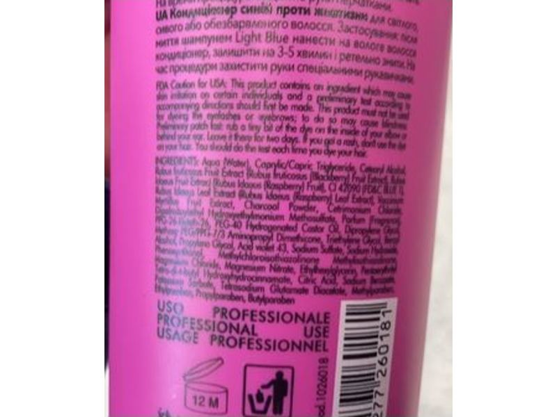 Inebrya Ice Cream No Yellow, Light Blue Conditioner, 10.14 fl oz / 300 ml