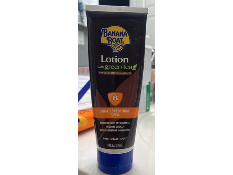 Banana Boat Green Tea Protection Sunscreen Lotion, SPF 8, 8 fl oz/236 mL