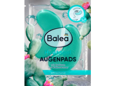Dm Balea Eye Pads Hydrogel Cactus Water, 2 Pairs