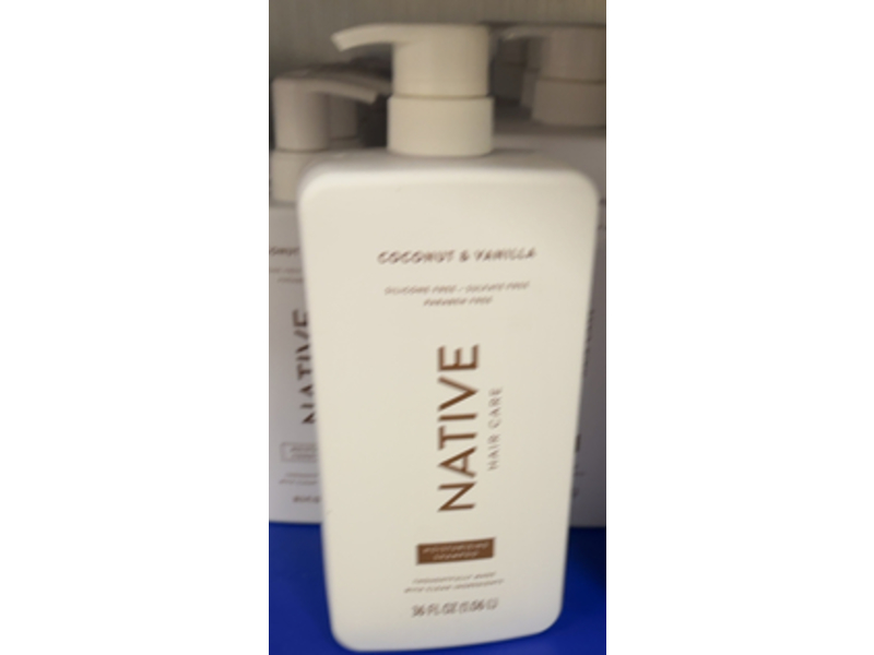 Native Hair Care Moisturizing Shampoo, Coconut & Vanilla, 36 fl oz/1.06 L