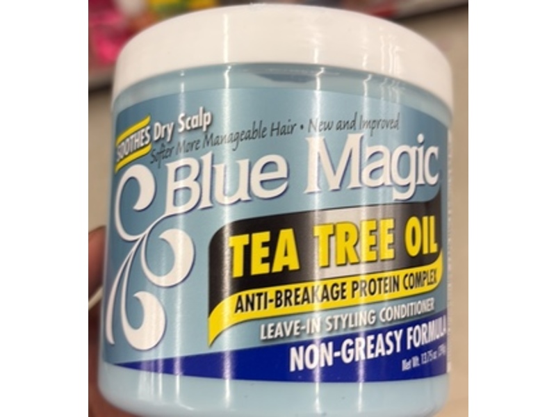 Blue Magic Leave-In Hair Styling Conditioner, Tea Tree Oil, 13.75 oz/390 g